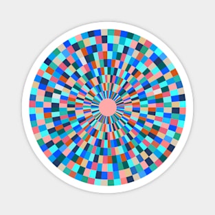 Color Op Art Magnet